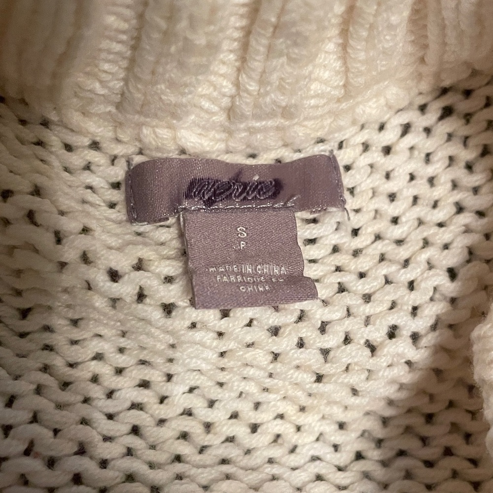 aerie sweater small pink white stripe long sleeve pullover - Picture 2 of 3